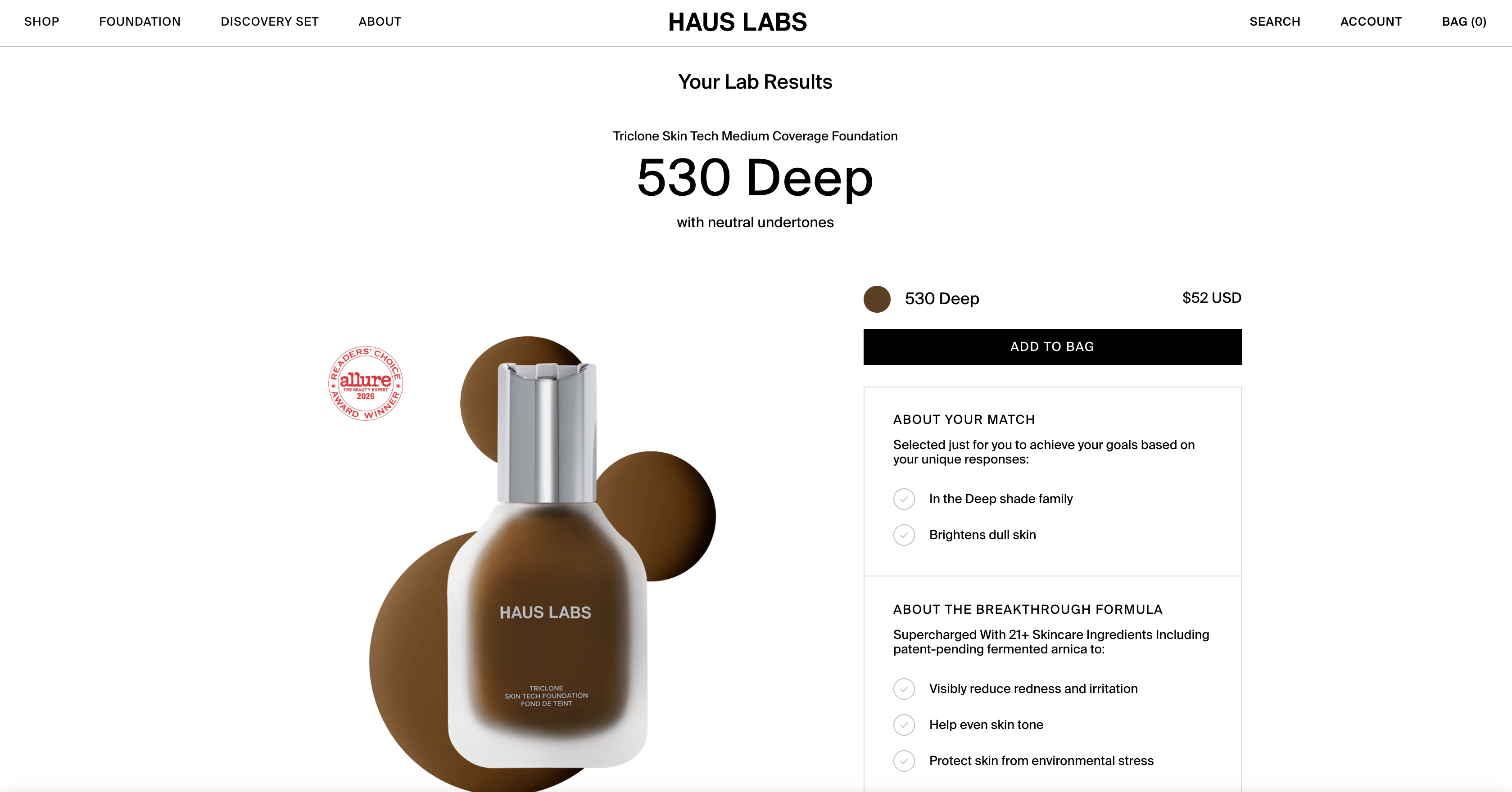 Haus Labs Foundation Discovery Set
